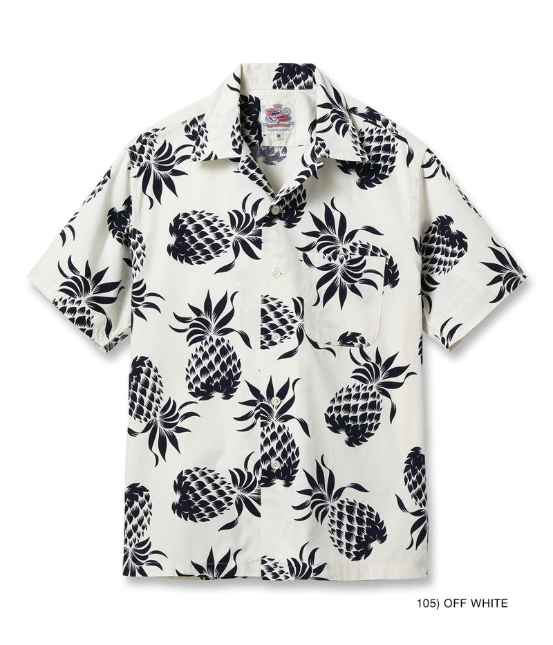 DK37811 / SUNSURF DUKE KAHANAMOKU COTTON HAWAIIAN SHIRT “DUKE'S PINEAPPLE”