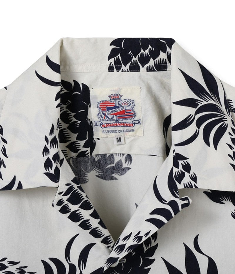 DK37811 / SUNSURF DUKE KAHANAMOKU COTTON HAWAIIAN SHIRT “DUKE'S PINEAPPLE”