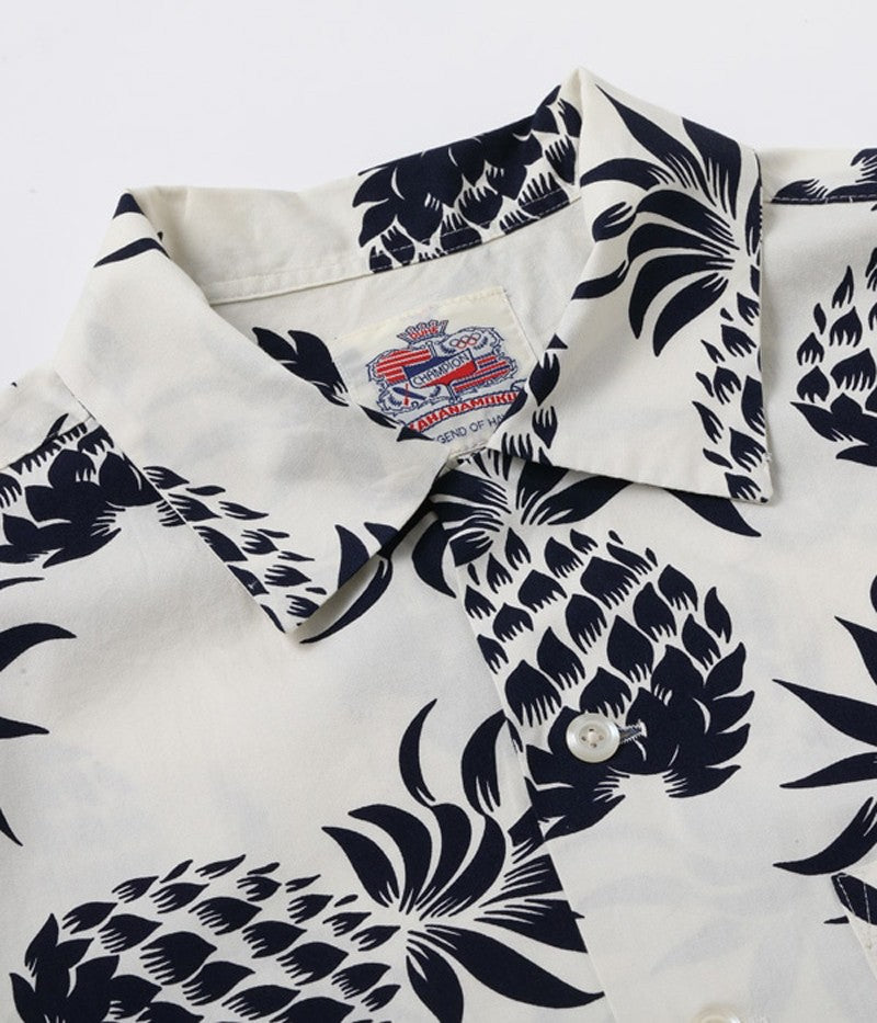DK37811 / SUNSURF DUKE KAHANAMOKU COTTON HAWAIIAN SHIRT “DUKE'S PINEAPPLE”