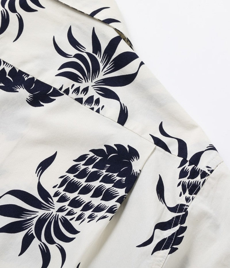 DK37811 / SUNSURF DUKE KAHANAMOKU COTTON HAWAIIAN SHIRT “DUKE'S PINEAPPLE”