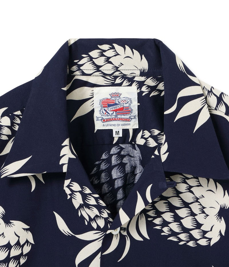 DK37811 / SUNSURF DUKE KAHANAMOKU COTTON HAWAIIAN SHIRT “DUKE'S PINEAPPLE”