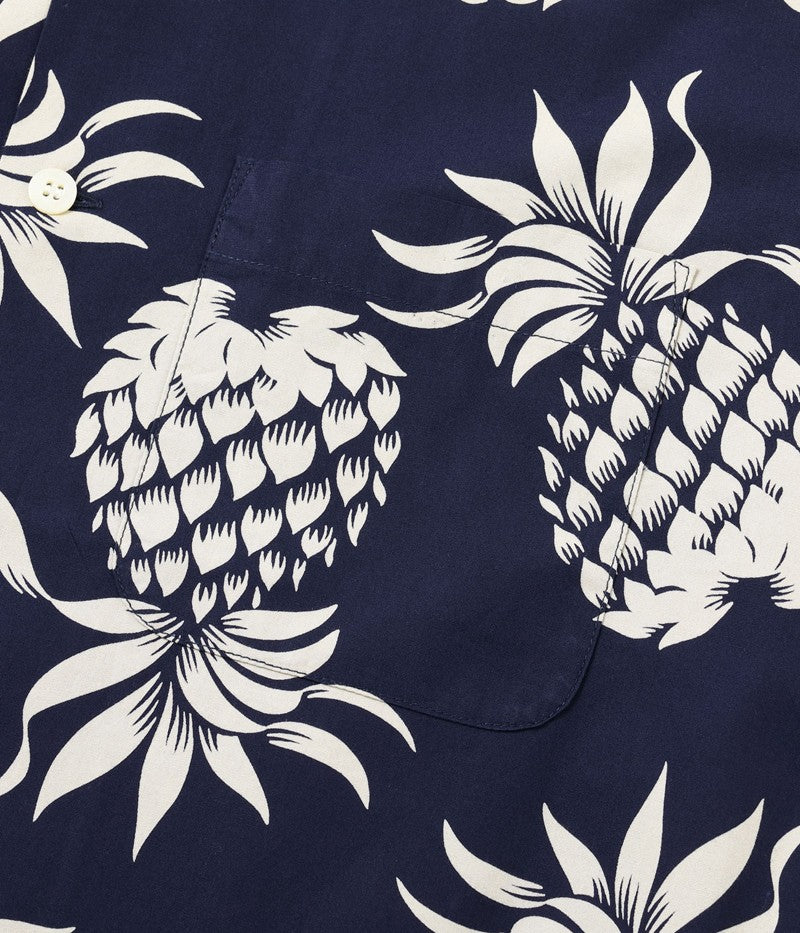 DK37811 / SUNSURF DUKE KAHANAMOKU COTTON HAWAIIAN SHIRT “DUKE'S PINEAPPLE”