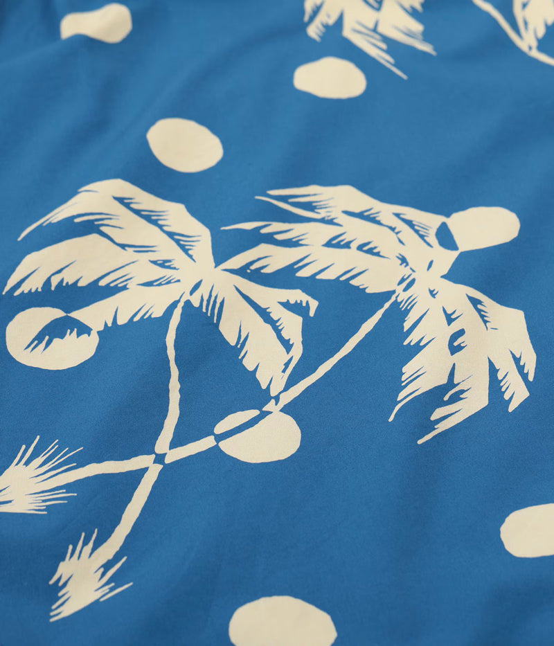 DK39451 / SUNSURF DUKE KAHANAMOKU COTTON HAWAIIAN SHIRT “MOONLIGHT PALMTREE”