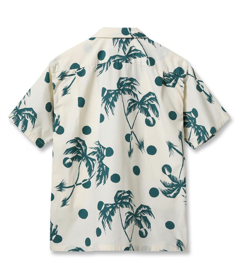 DK39451 / SUNSURF DUKE KAHANAMOKU COTTON HAWAIIAN SHIRT “MOONLIGHT PALMTREE”
