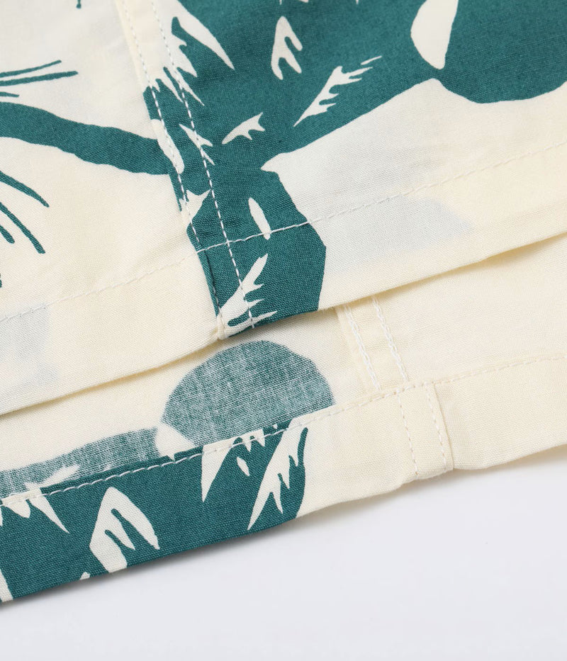 DK39451 / SUNSURF DUKE KAHANAMOKU COTTON HAWAIIAN SHIRT “MOONLIGHT PALMTREE”