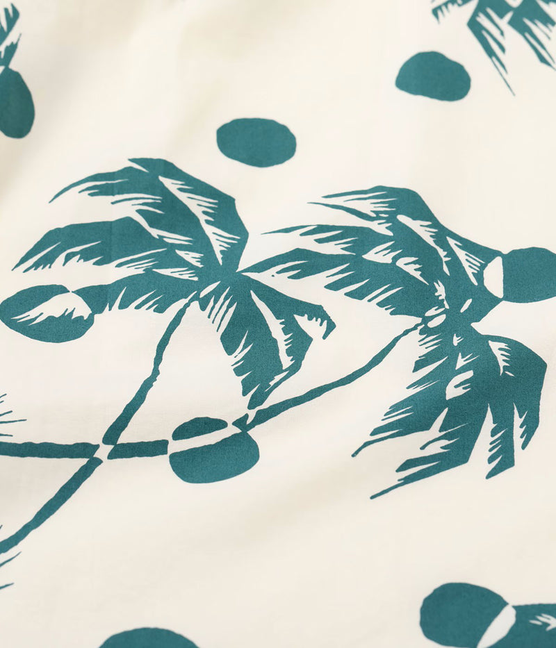 DK39451 / SUNSURF DUKE KAHANAMOKU COTTON HAWAIIAN SHIRT “MOONLIGHT PALMTREE”