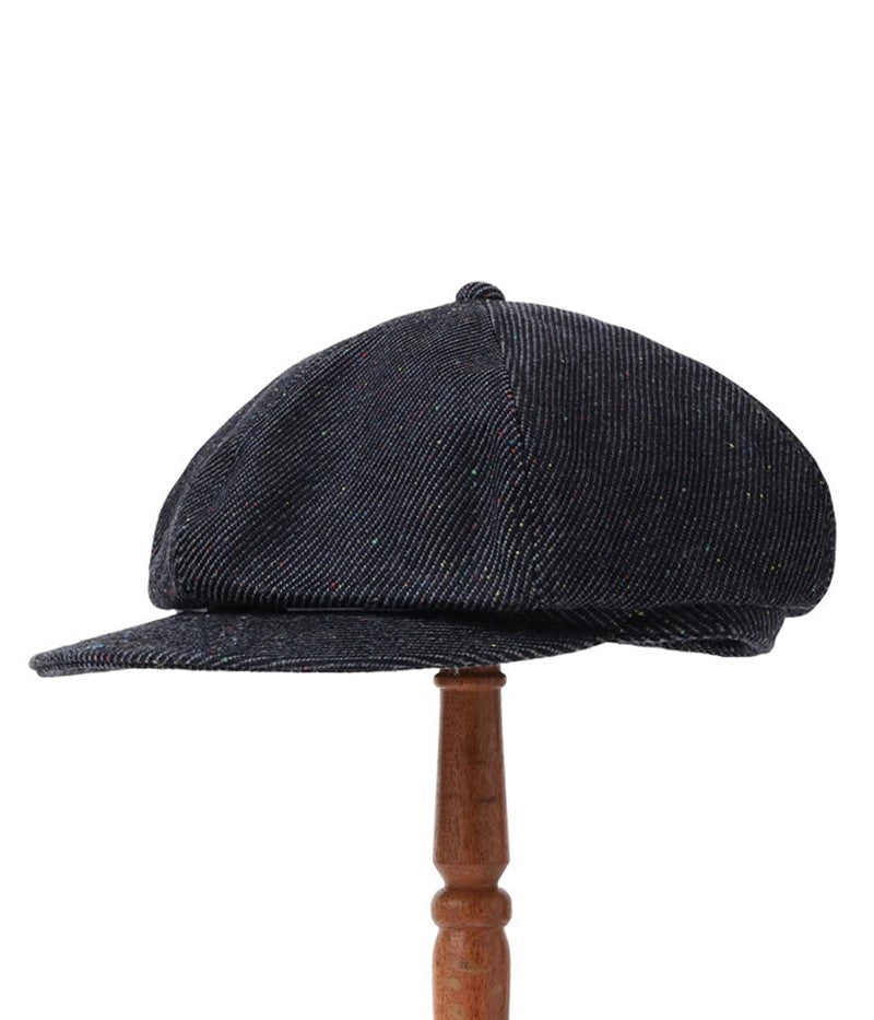 SC02768 / SUGAR CANE FICTION ROMANCE 13.7oz. INDIGO NEP DENIM APPLEJACK CAP