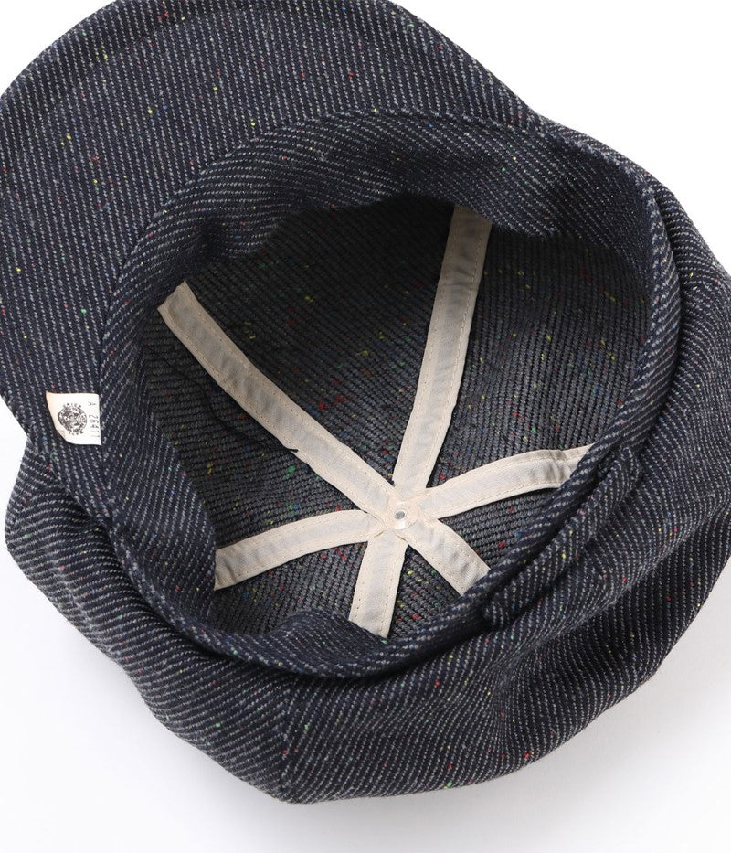SC02768 / SUGAR CANE FICTION ROMANCE 13.7oz. INDIGO NEP DENIM APPLEJACK CAP