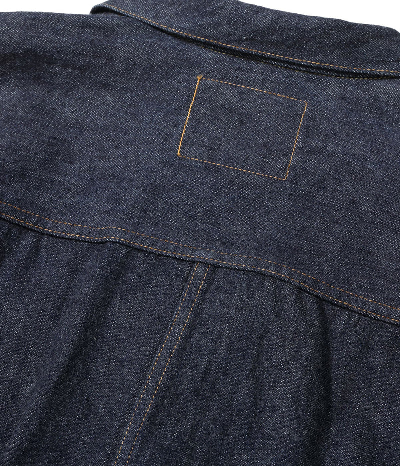 SC11936T / SUGAR CANE 13oz. STANDARD DENIM BLOUSE STANDARD DENIM 1936 MODEL (T-BACK)