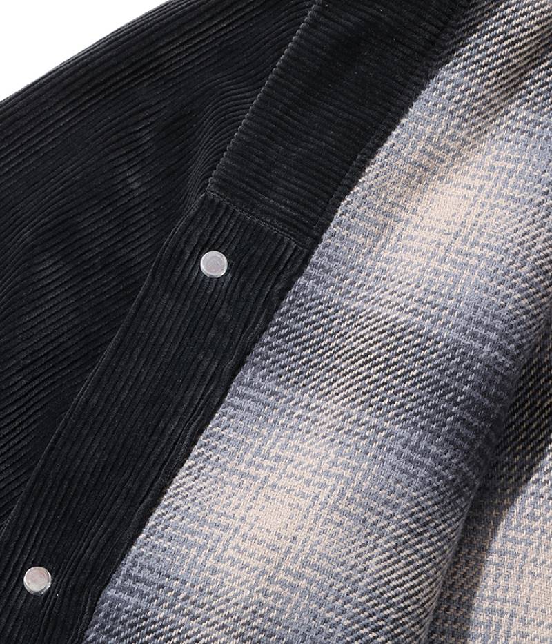 SC15463 / SUGAR CANE 9W CORDUROY HEAVY FRANNEL LINED JACKET
