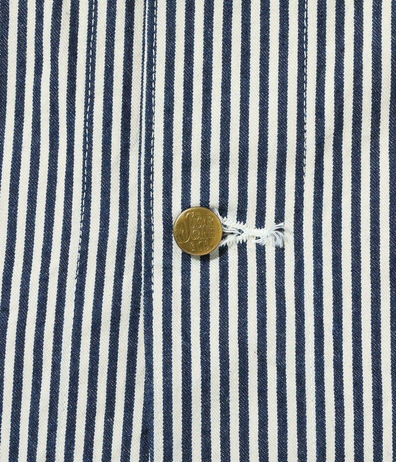 SC15656 / SUGAR CANE 11oz. HICKORY STRIPE WORK COAT