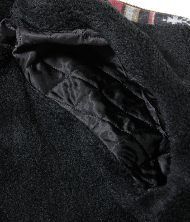 SC15826 / SUGAR CANE NATIVE AMERICAN WOOL COTTON JACQUARD WORK PARKA BOA LINING