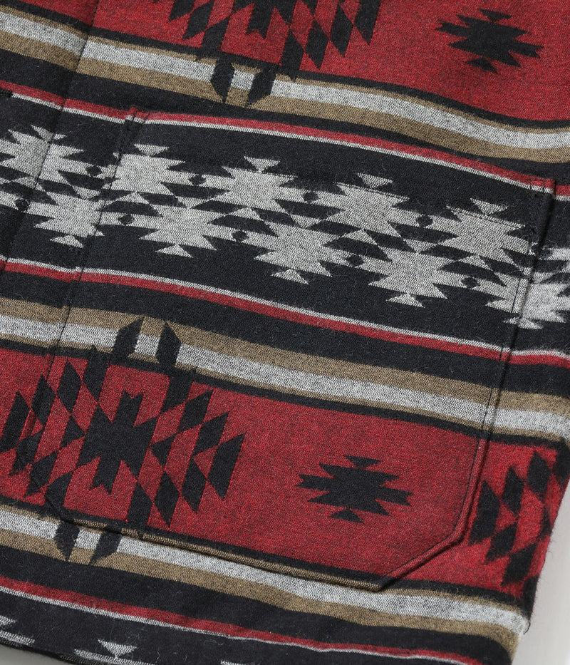 SC15827 / SUGAR CANE NATIVE AMERICAN WOOL COTTON JACQUARD PADDED WORK COAT