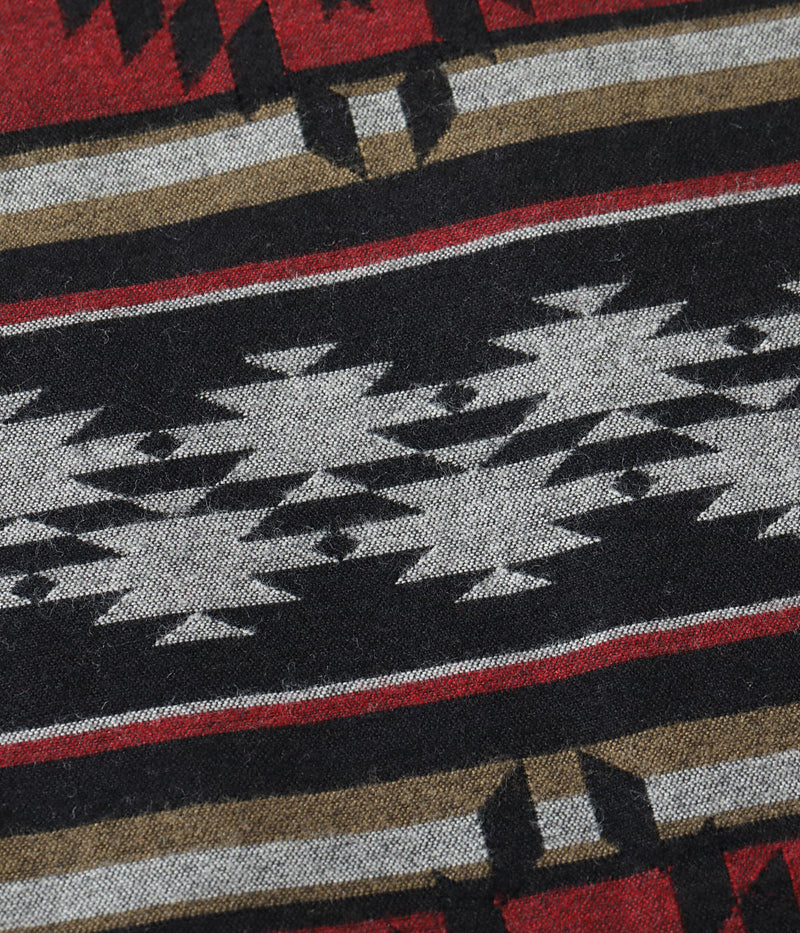 SC15827 / SUGAR CANE NATIVE AMERICAN WOOL COTTON JACQUARD PADDED WORK COAT