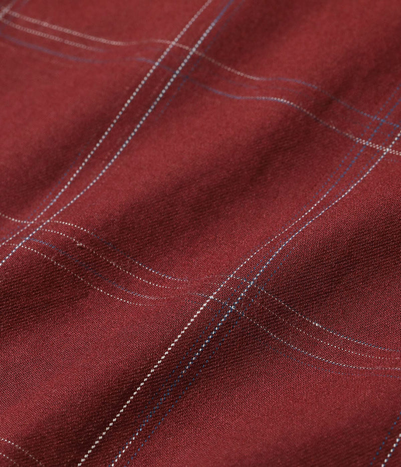 SC15842 / SUGAR CANE RAYON COTTON GABARDINE CHECK SPORTS JACKET