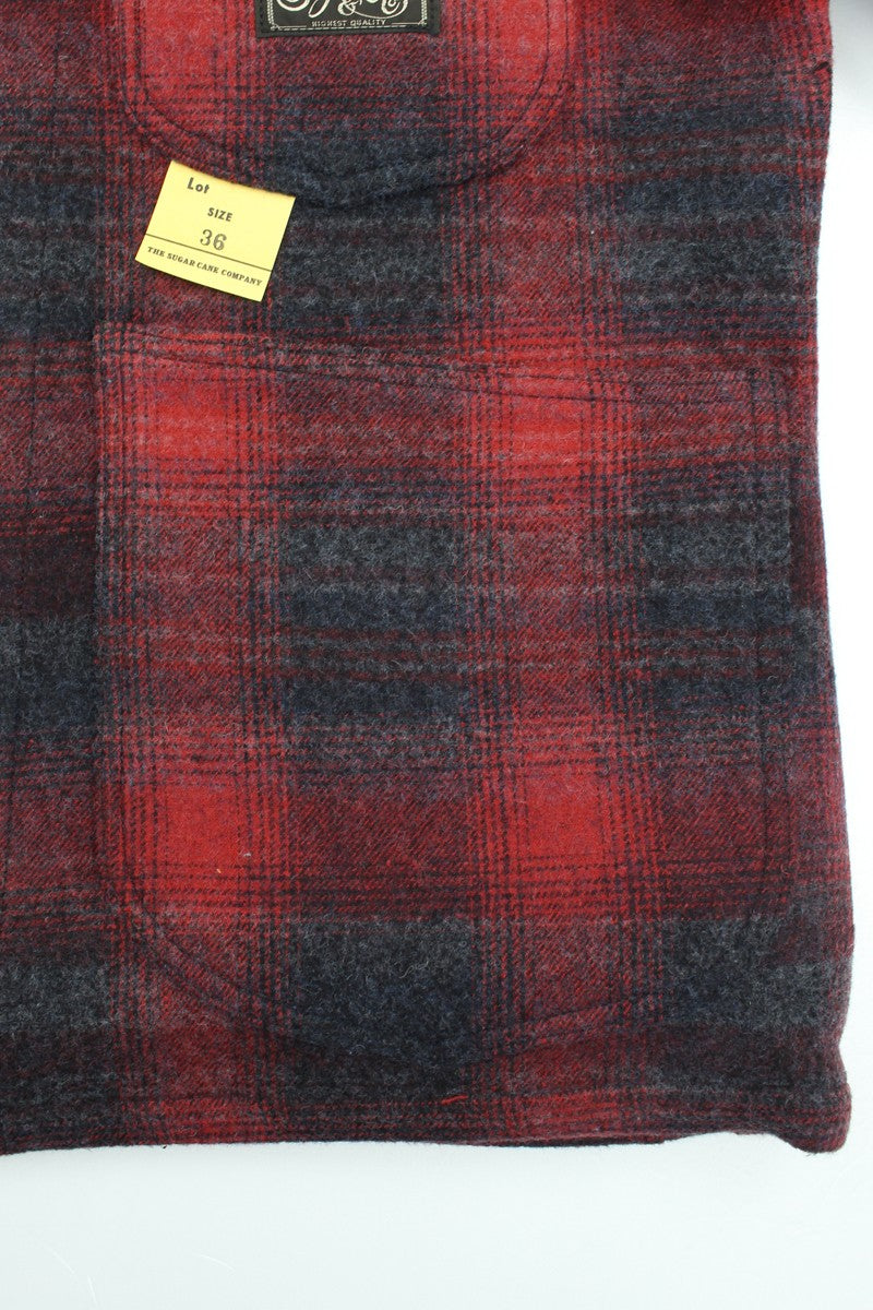 SC15843 / SUGARCANE COTTON CHECK × JACQUARD WORK COAT