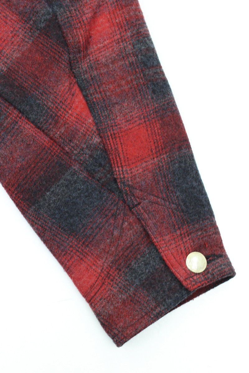 SC15843 / SUGARCANE COTTON CHECK × JACQUARD WORK COAT