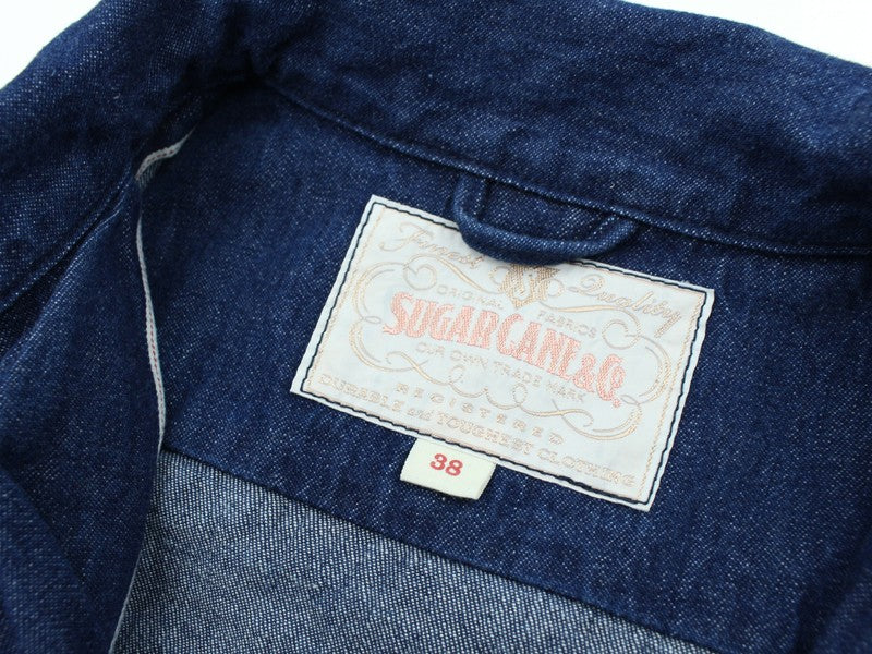 SC15913 / SUGAR CANE DENIM SPORTS JACKET AGED