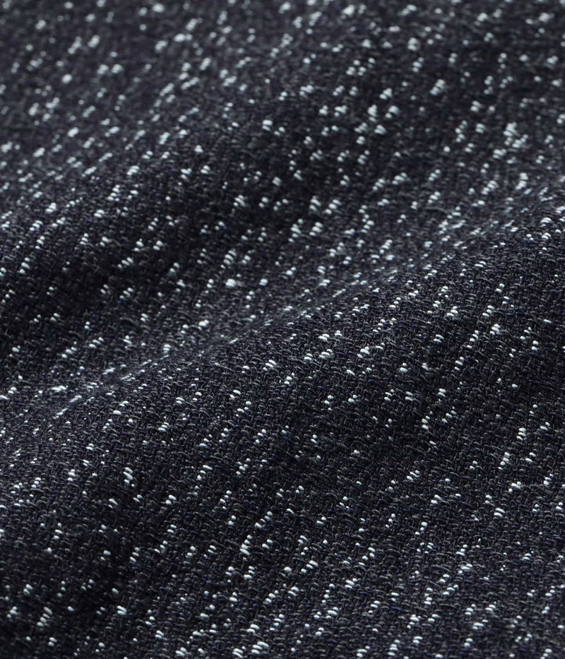 SC16054 / SUGAR CANE FICTION ROMANCE 10.5oz. INDIGO JACQUARD ZIP SHIRT