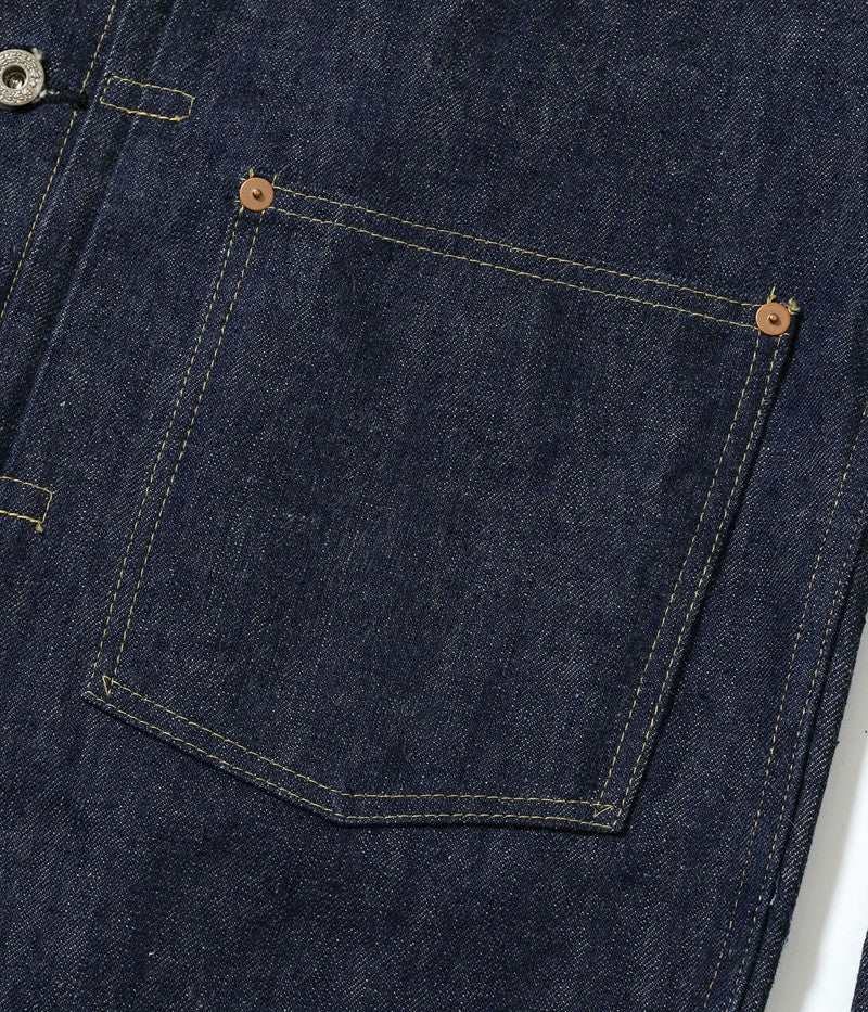 SC19010 / SUGAR CANE Super “Denim” Collectibles #10 14oz. BLUE DENIM BLOUSE “S1945” MODEL