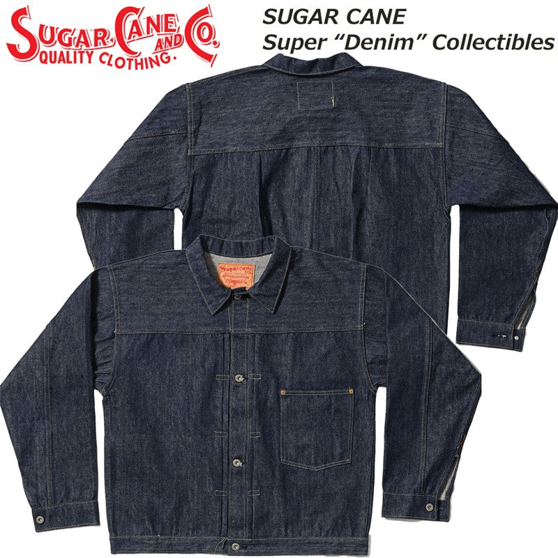 SC19010T / SUGAR CANE Super “Denim” Collectibles #10 14oz. BLUE DENIM BLOUSE “S1945” MODEL (T-BACK)