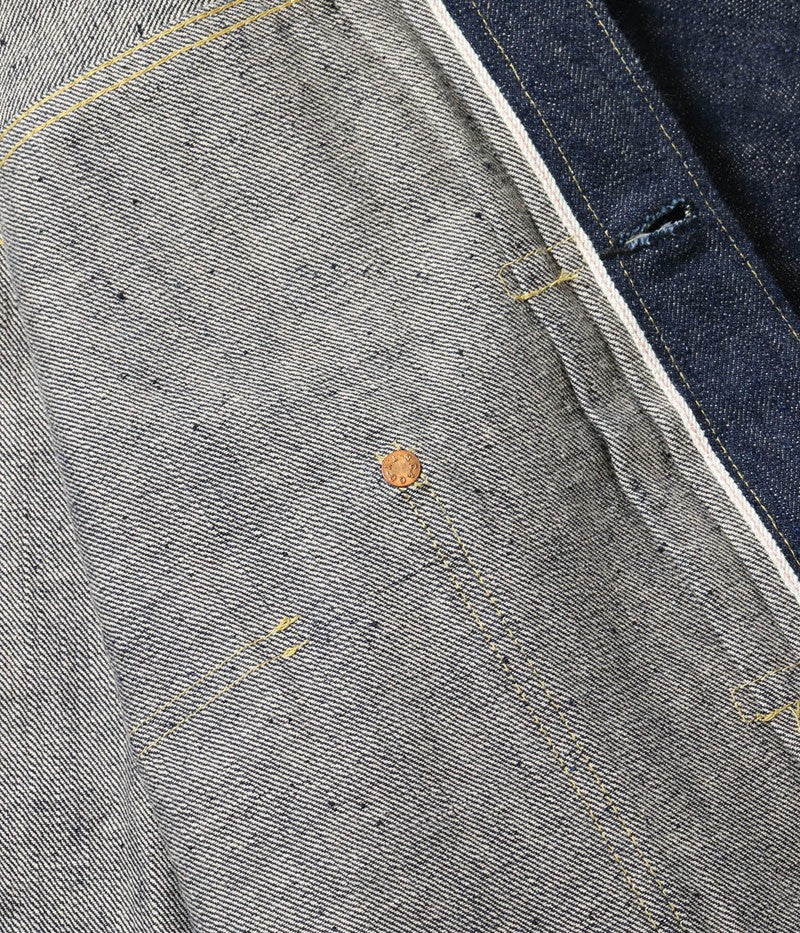 SC19010T / SUGAR CANE Super “Denim” Collectibles #10 14oz. BLUE DENIM BLOUSE “S1945” MODEL (T-BACK)