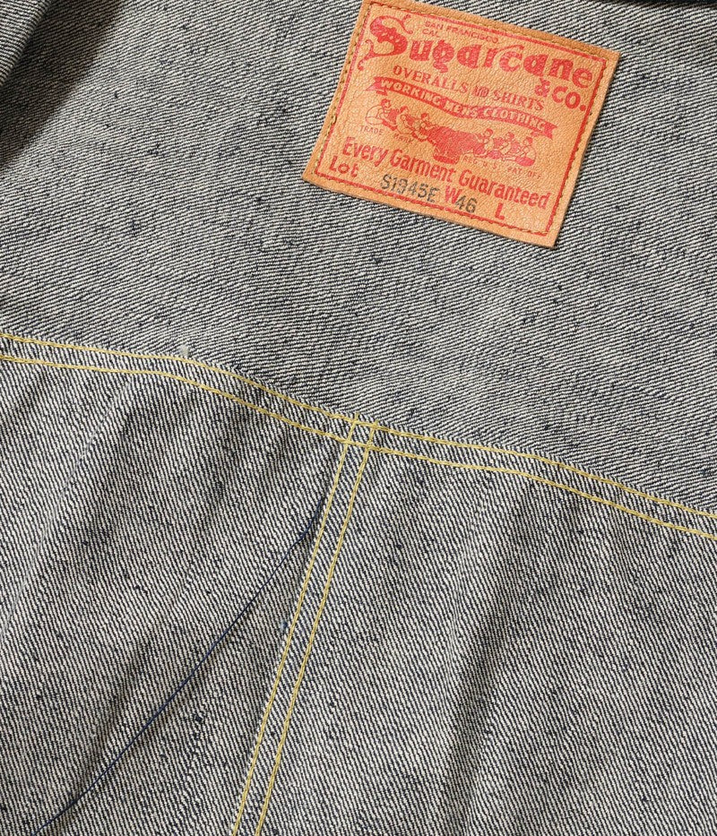 SC19010T / SUGAR CANE Super “Denim” Collectibles #10 14oz. BLUE DENIM BLOUSE “S1945” MODEL (T-BACK)