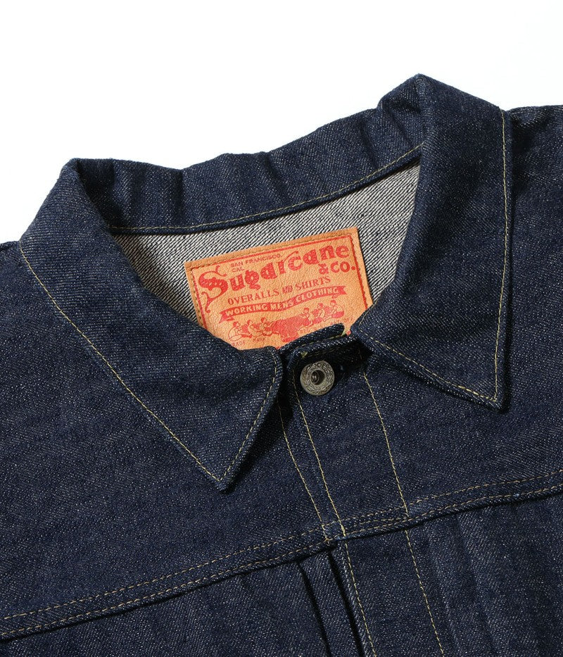 SC19010T / SUGAR CANE Super “Denim” Collectibles #10 14oz. BLUE DENIM BLOUSE “S1945” MODEL (T-BACK)