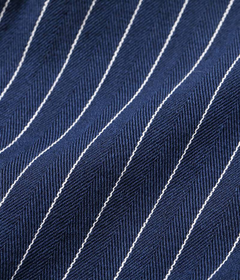 SC28652 / SUGAR CANE COKE STRIPE WORK SHIRT (LONG SLEEVE)