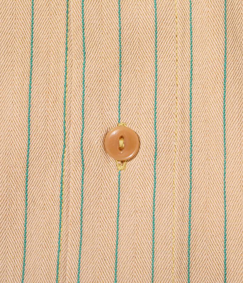 SC28652 / SUGAR CANE COKE STRIPE WORK SHIRT (LONG SLEEVE)