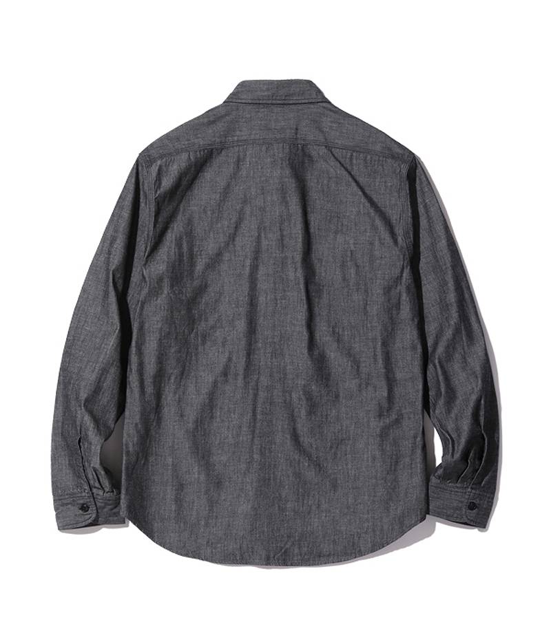 SC29159 / SUGAR CANE BLACK CHAMBRAY WORK SHIRT