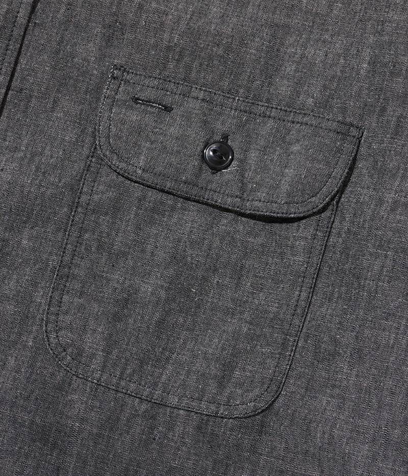 SC29159 / SUGAR CANE BLACK CHAMBRAY WORK SHIRT