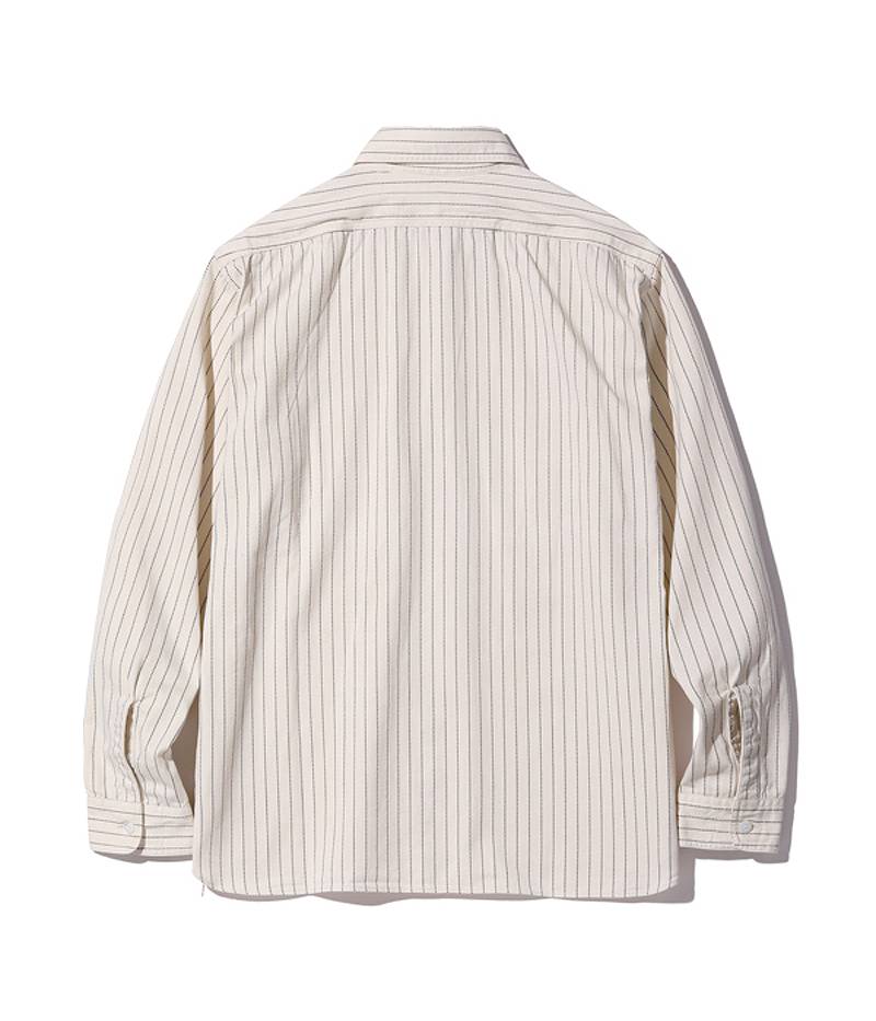 SC29165 / SUGAR CANE FICTION ROMANCE 8.5oz. WHITE WABASH STRIPE WORK SHIRT