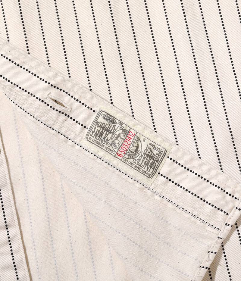 SC29165 / SUGAR CANE FICTION ROMANCE 8.5oz. WHITE WABASH STRIPE WORK SHIRT