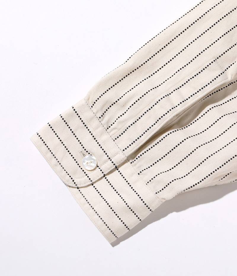 SC29165 / SUGAR CANE FICTION ROMANCE 8.5oz. WHITE WABASH STRIPE WORK SHIRT