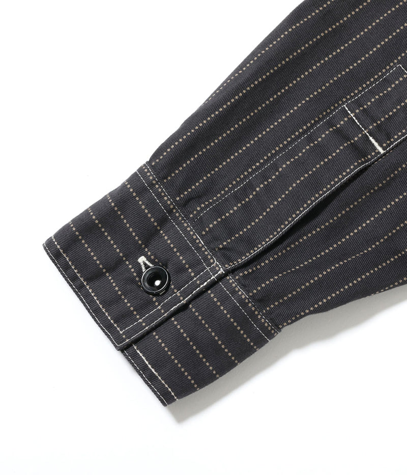 SC29585 / SUGAR CANE FICTION ROMANCE 8.5oz. BLACK WABASH STRIPE WORK SHIRT