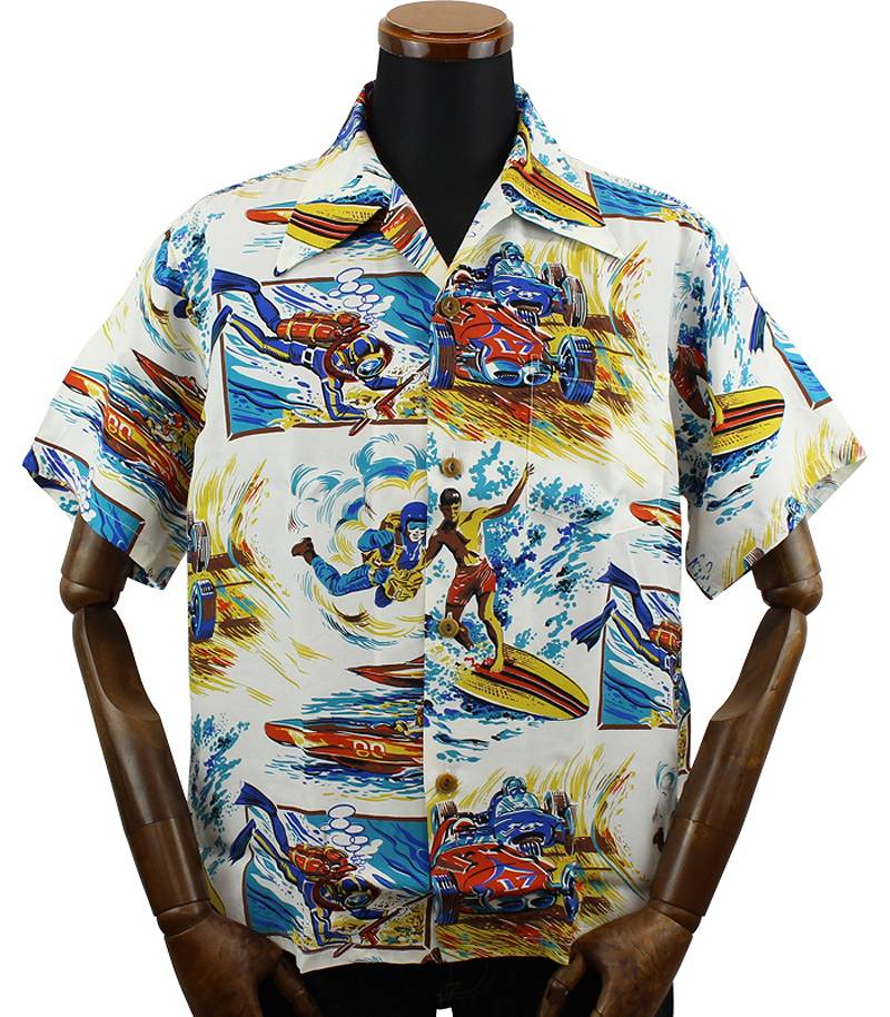 SC38992 / Mister Freedom x SUN SURF ROCK'N ROLL SHIRT - ACTION PACKED TYPE II -