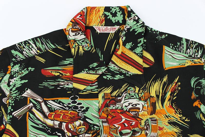 SC38992 / Mister Freedom x SUN SURF ROCK'N ROLL SHIRT - ACTION PACKED TYPE II -
