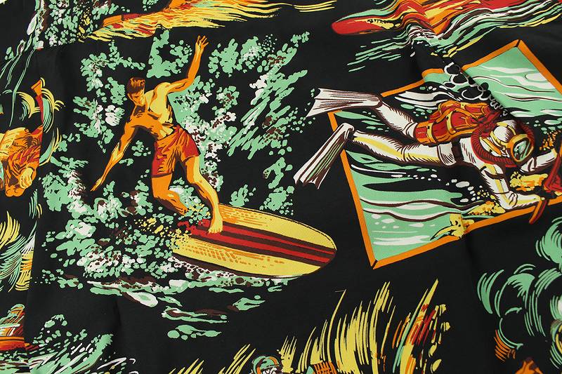 SC38992 / Mister Freedom x SUN SURF ROCK'N ROLL SHIRT - ACTION PACKED TYPE II -