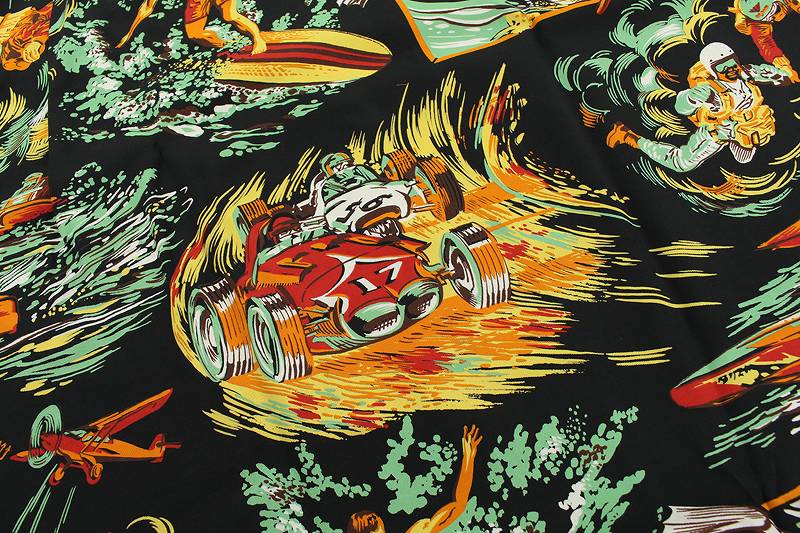 SC38992 / Mister Freedom x SUN SURF ROCK'N ROLL SHIRT - ACTION PACKED TYPE II -