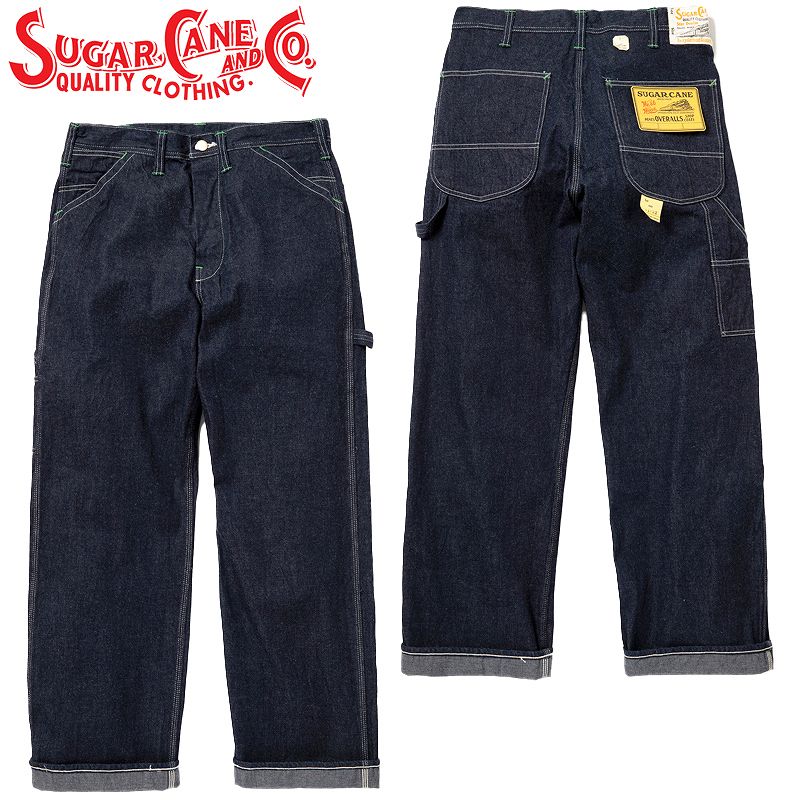 SC41822 / SUGAR CANE 11oz. BLUE DENIM WORK PANTS