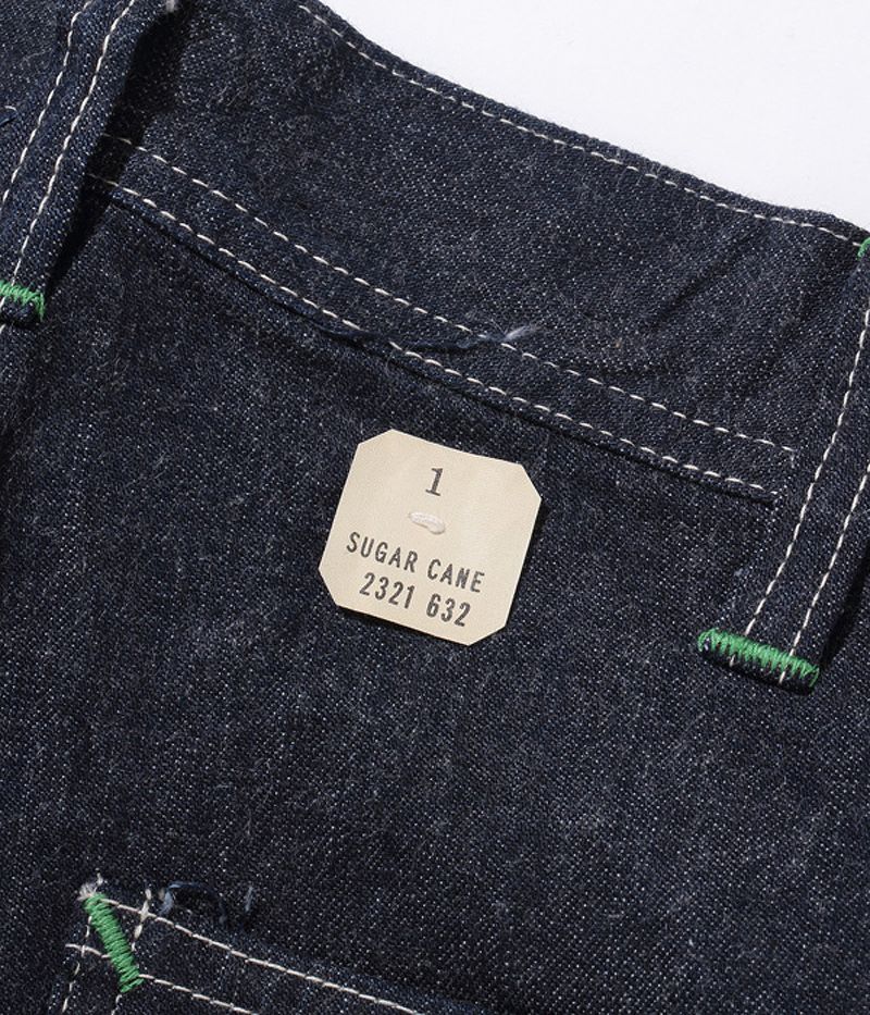 SC41822 / SUGAR CANE 11oz. BLUE DENIM WORK PANTS