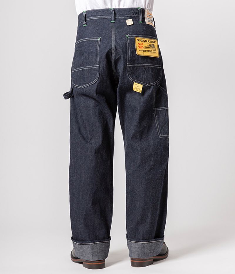 SC41822 / SUGAR CANE 11oz. BLUE DENIM WORK PANTS