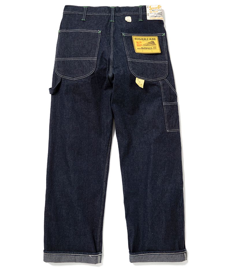 SC41822 / SUGAR CANE 11oz. BLUE DENIM WORK PANTS