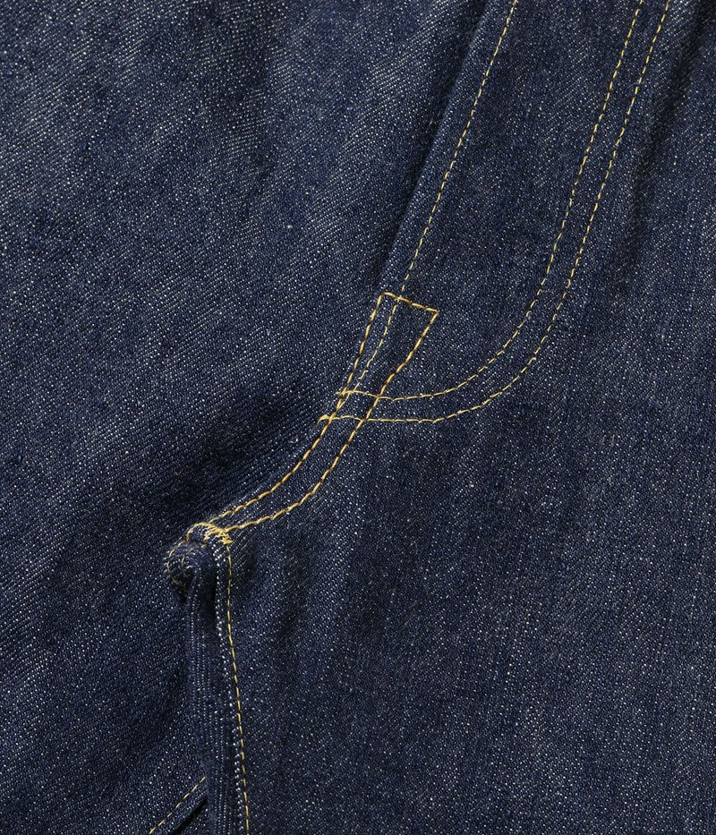 SC49001 / SUGAR CANE Super “Denim” Collectibles #01 14oz. BLUE DENIM WAIST OVERALLS “S1945” MODEL