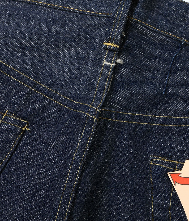 SC49001 / SUGAR CANE Super “Denim” Collectibles #01 14oz. BLUE DENIM WAIST OVERALLS “S1945” MODEL