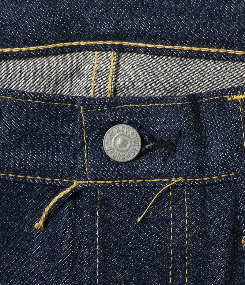 SC49001 / SUGAR CANE Super “Denim” Collectibles #01 14oz. BLUE DENIM WAIST OVERALLS “S1945” MODEL