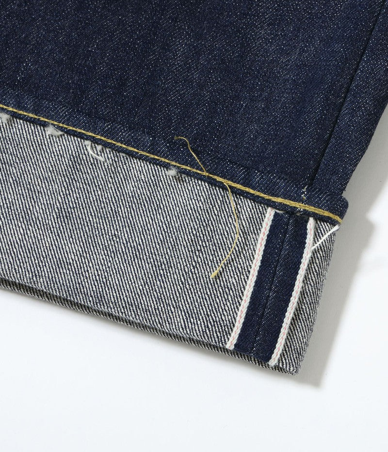 SC49005 / SUGAR CANE Super “Denim” Collectibles #05 14.25oz. BLUE DENIM WAIST OVERALLS “1942” MODEL
