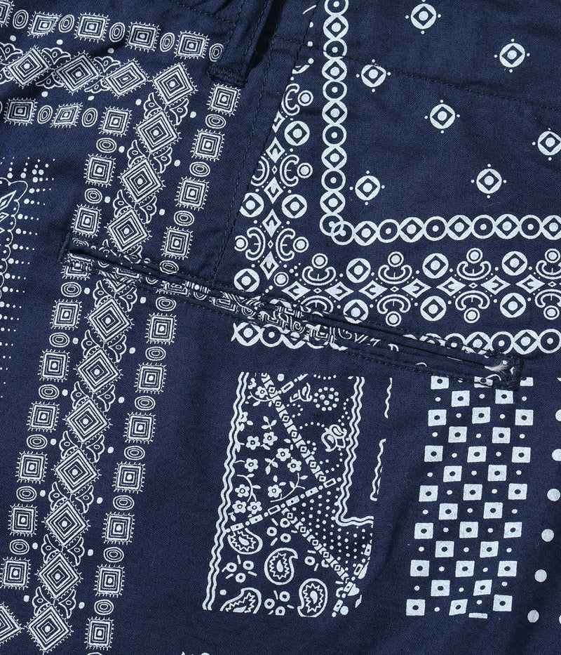 SC52537 / SUGAR CANE NATIVE AMERICAN BANDANA PATCHWORK PRINT WORK SHORTS