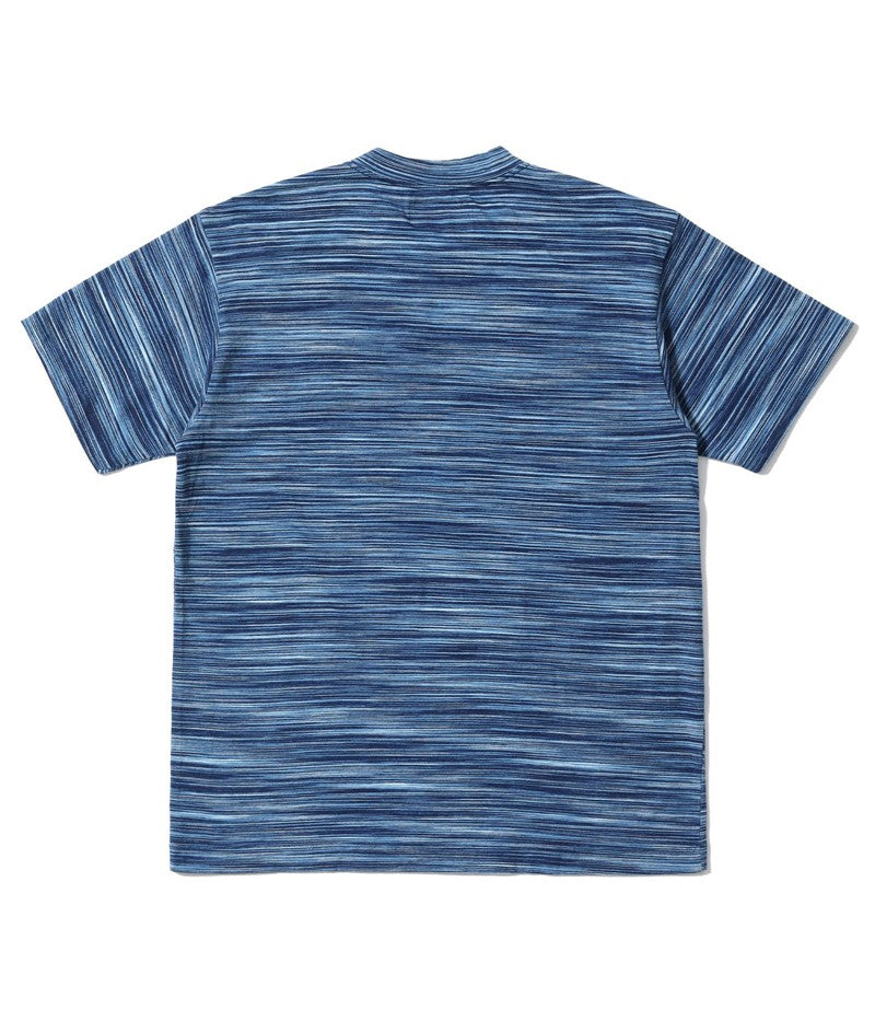 SC79534 / SUGAR CANE FICTION ROMANCE INDIGO BORDER POCKET T-SHIRT